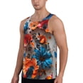 thumbnail image 2 of Zufioo 3D Butterfly Print Men's Vest, Sleeveless Quick-drying Muscle T-shirt, Suitable for Sports Fitness, Home Leisure Wear-4X-Large, 2 of 7