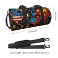 thumbnail image 2 of Honeii World Map Of Digital Circuits Print Duffle Bag and Adjustable Strap,Foldable Travel Duffel Bags for Men Women,Waterproof Duffel Bags, 2 of 6