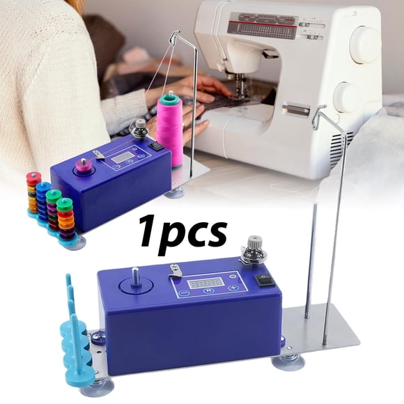 Bobinadora automática, bobinadora, bobinadora eléctrica con soporte para carrete de hilo para máquina de coser, bordado, hogar.