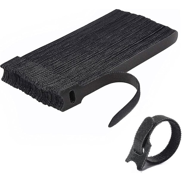 Bridas para cables, correas para cables, bridas para cables reutilizables, organizador de almacenamiento de cables, para atar cables, fundas, cables de PC, cables eléctricos, etc.
