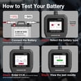 thumbnail image 5 of TE550+ 6V 12V 24V Car Battery Tester,100-2000 CCA Voltage Tester 2Ah-220Ah Digital Auto Battery Analyzer Charging Cranking System Tester for Cars Trucks Motorcycles Boats, 5 of 9
