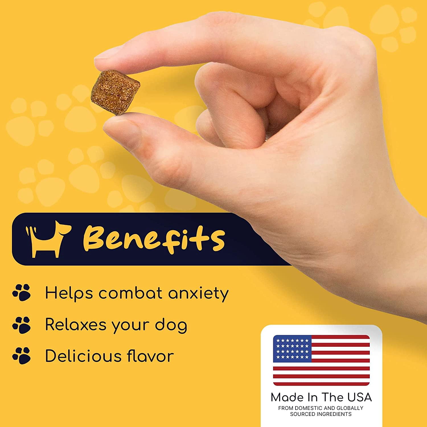 Healthy Pup Premium Calming Chews For Dogs with Melatonin - 60 Soft Treats - Dog Anxiety Relief