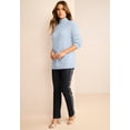 thumbnail image 2 of Roaman's Women's Plus Size Eyelash Mockneck Sweater, 2 of 6