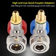 thumbnail image 4 of AC R134A Adapter Fittings , R134 Low and High Quick Connector Air Conditioning Coupler Adapter with  for Car Air Conditioning, 4 of 8