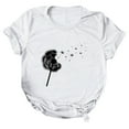 thumbnail image 3 of Birdeem T-Shirt Décontracté pour Femmes Imprimé Col Rond Manches Courtes Chandail Blouse Tops, 3 of 6