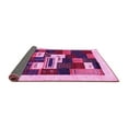 thumbnail image 2 of Ahgly Company Indoor Rectangle Abstract Pink Contemporary Area Rugs, 7' x 10', 2 of 4
