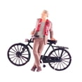 thumbnail image 4 of Bicicleta de muñeca Gentleman 1/64 Modelo de casa de muñecas de resina Modelos Figuras de personas Gentleman Caqui, 4 of 9
