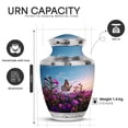thumbnail image 2 of Yatskia Purple Petunia Urns for Human Ashes Adult Man, Cremation Keepsake Urn for Ashes for Women, Memorial Urns for Adult Ash, (Tasty 10 Inch and 3 Inch), 2 of 8
