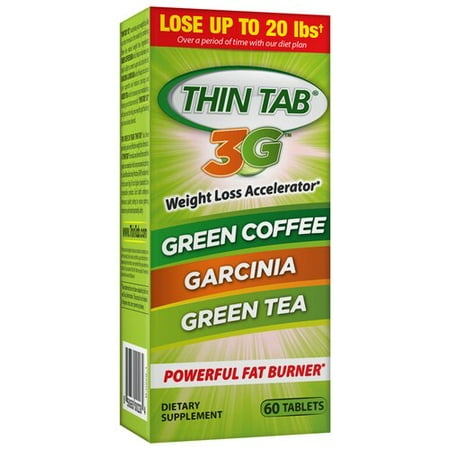 Thin Tab 3G Weight Loss Accelerator Dietary Supplement Tablets, 60 count