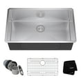 thumbnail image 1 of Kraus 32 Inch Rectangular Undermount Single Bowl Stainless Steel Kitchen Sink, 1 of 5