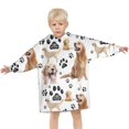 thumbnail image 3 of Golden Retriever Blanket Hoodies for Kids 6-13YR Oversize Wearable Blanket Hoodies for Boys Girls Teens, 3 of 7
