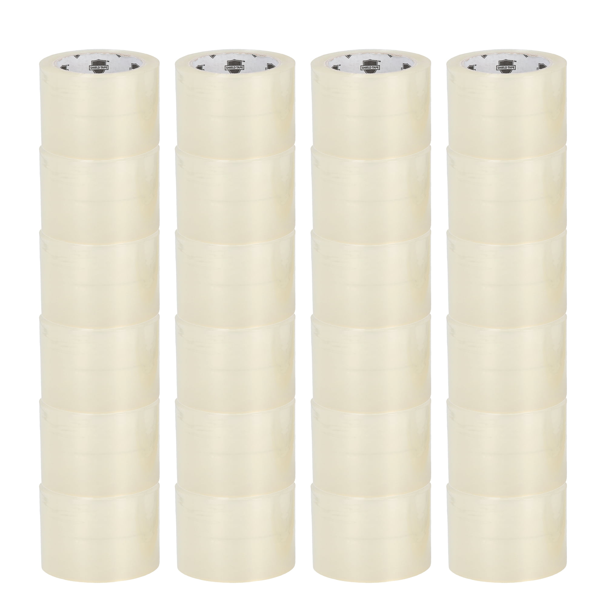 24 Pack Shipping Tape Rolls Clear Packing Tape 1.9 Mil Thick 3 Inch x 110 Yards 