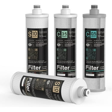 Frizzlife M3005 Replacement Filter Cartridge Set (4 Pack) for SK99 and SP99 Under Sink Water Filter System