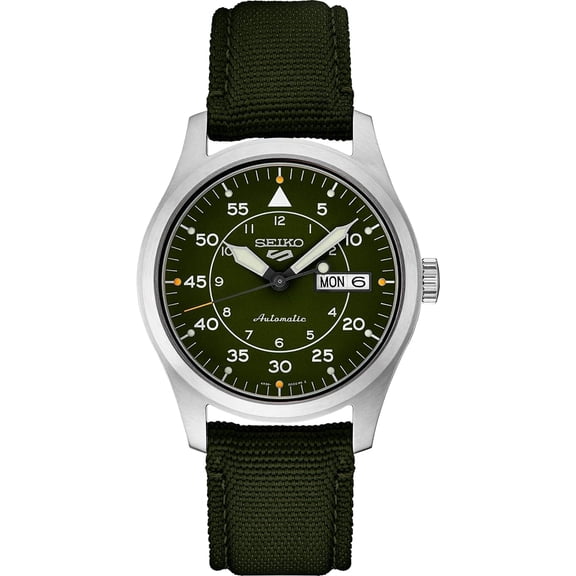 Seiko SRPH29 5 Mens Green Sports Watch