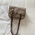 thumbnail image 2 of Bolso Almohada PU Boston Cuadrado Bolsos Hombro Axila para Mujer (caqui), 2 of 9