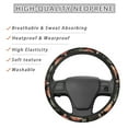 thumbnail image 4 of Jeiento Aesthetic Mushroom Car Steering Wheel Covers,Black Neoprene Auto Car Wrap Cover Car Accessories Protector,Universal Fit for SUV Sedan Van,Easy to Install, 4 of 6