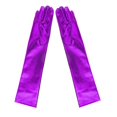 thumbnail image 3 of Cosplay Ball Gloves Bright Cloth Gloves Costume Party Props Dance Show Short Gloves for Women (Purple), 3 of 4