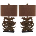 thumbnail image 3 of Safavieh Lighting Collection Forester Brown 26.5-inch Table Lamp (Set of 2), 3 of 5