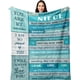 thumbnail image 1 of LHSHID Niece Gifts from Auntie/Uncle Gifts for Niece from Aunt/Uncle Graduation Gifts for Niece Best Niece Birthday Gifts for Niece from Aunt Niece Gifts Ideas to My Niece Blanket 40"x50", 1 of 7