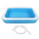 thumbnail image 1 of Piscina inflable rectangular de PVC, piscina de salón al aire libre para niños y adultos, azul y blanco, 1 of 14