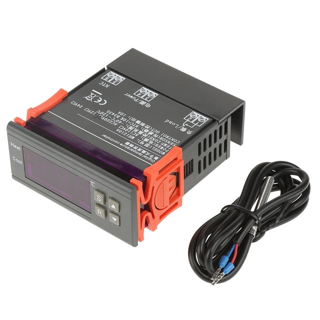 Contrôleur de Température Numérique LED, MH1210A Mini Correction de Température -40 Degrés Celsius 120 Degrés Celsius Thermostat Numérique LED, pour Réfrigérateur de Stockage à Froid
