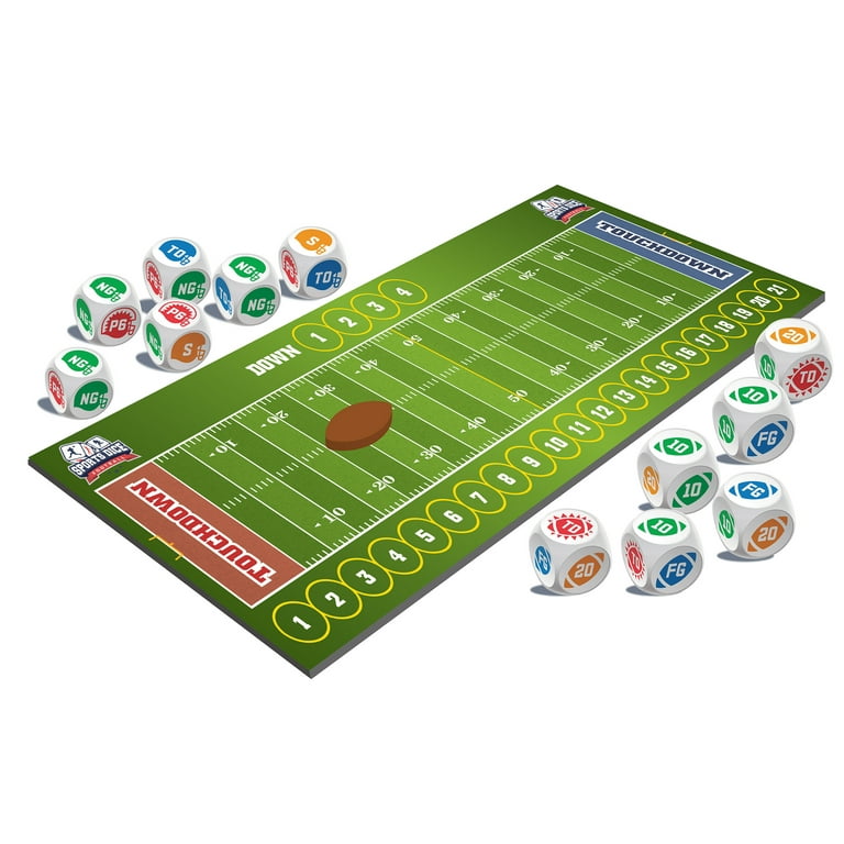 FoxMind Games: Sports Dice, Football, Roll Your Way to the End Zone, Easy  to Learn, Fun to Play, Play with Up to 4 Players, For Ages 7 and up - Yahoo  Shopping