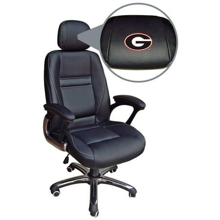 Georgia Bulldogs UGA Leather Office Chair Head Coach Chair - Walmart 