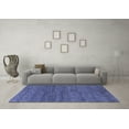 thumbnail image 3 of Ahgly Company Indoor Square Abstract Blue Modern Area Rugs, 8' Square, 3 of 4