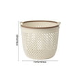 thumbnail image 3 of Large Portable Laundry Basket Clothes Storage Rack Hollow Design For Bathroom Organization, 3 of 5