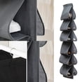 thumbnail image 4 of Bearachild Estante de almacenamiento de zapatos sobre la puerta, dormitorio doméstico, 12 bolsillos, zapatillas de tacón alto colgantes, soporte para Almacenamiento y organización del hogar Gris Bearachild HA065151-02, 4 of 6