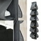 thumbnail image 4 of Bearachild Estante de almacenamiento de zapatos sobre la puerta, dormitorio doméstico, 12 bolsillos, zapatillas de tacón alto colgantes, soporte para Almacenamiento y organización del hogar Gris Bearachild HA065151-02, 4 of 6