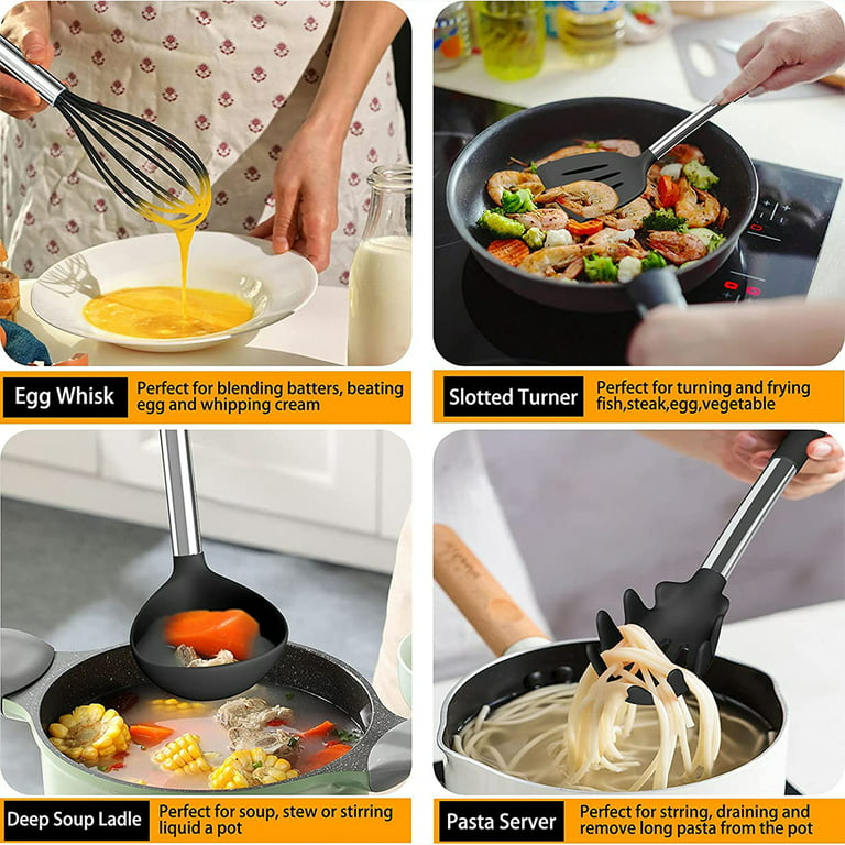 14 Pcs Silicone Cooking Utensils … curated on LTK