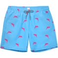 thumbnail image 1 of Biwisy Mens Swim Trunks Quick Dry Swim Shorts with Mesh Lining Funny Beach Shorts, 1 of 7