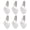 Silver Heart, variant on YAHHU 6Pcs Tablecloth Weights Marble Stainless Steel Clip On Weights for Party Picnic Heart Shaped Decorative Covers Heavy Duty (3.94 inches / 10 cm)