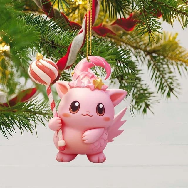 Colgante Plano de Acrílico para Decoración Navideña, Diseño de Dinosaurio, para Coche de Navidad y Año Nuevo.