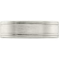 thumbnail image 4 of Sterling Silver Ss 6mm Brushed Fancy Band Size 11 Made In United States qwb114b-11, 4 of 5