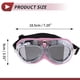 thumbnail image 4 of Gafas de montar para motocicleta plegables de PC PU esponja para motocross y ATV, lente tono plateado, marco tono rosa, 4 of 6