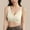 White, variant on Voncos Women's Wireless Comfort Bra - Front Closure Plus Size 2XL, Soft Stretch Nursing/Post-Surgery Everyday Bra, Beige Adjustable Straps Seamless