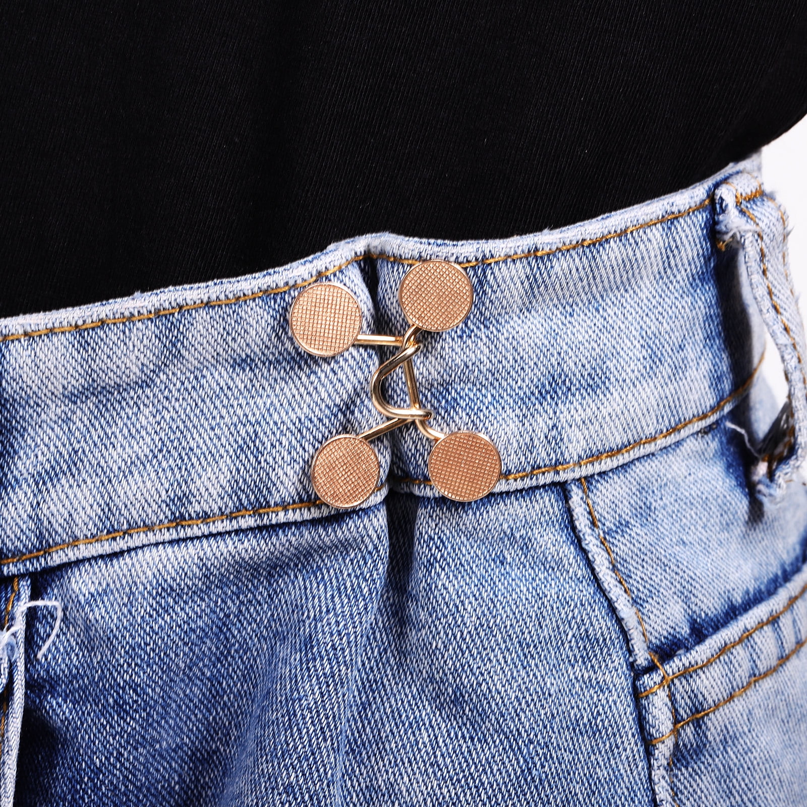Hemoton 75 Sets Waist Button Tighter Trousers Waist Button Extender