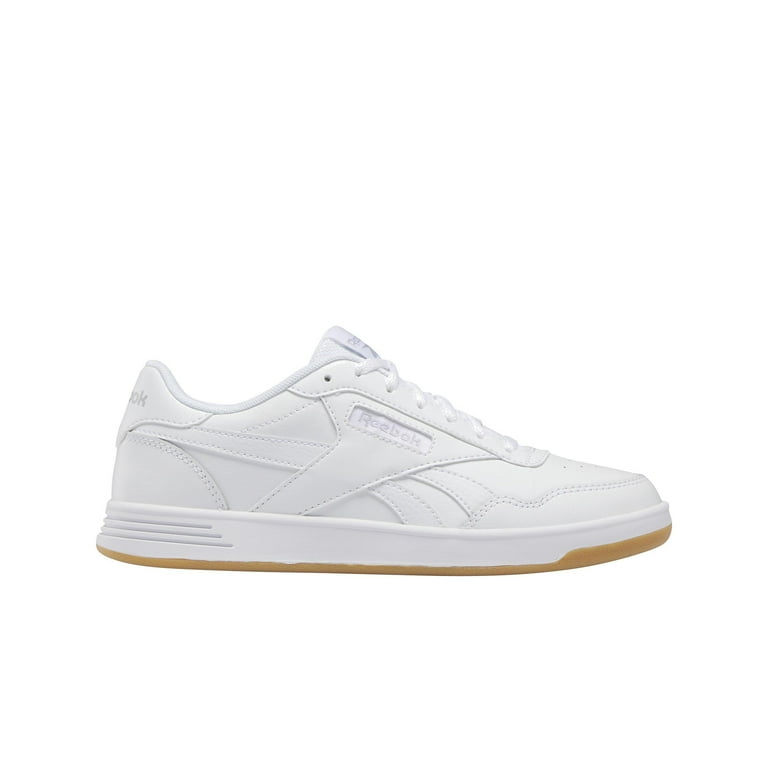 Reebok; Women's Shoes Leather Upper White Cold Grey Reebok