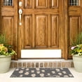 thumbnail image 5 of SAFAVIEH Courtyard Trena Fishes Indoor/Outdoor Area Rug, Dark Grey/Beige, 2' x 3'7", 5 of 13