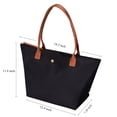 thumbnail image 3 of GM LIKKIE - Bolso de hombro para mujer, bolso de nailon con asa superior, bolso plegable de fin de semana, Negro2, L, 3 of 5