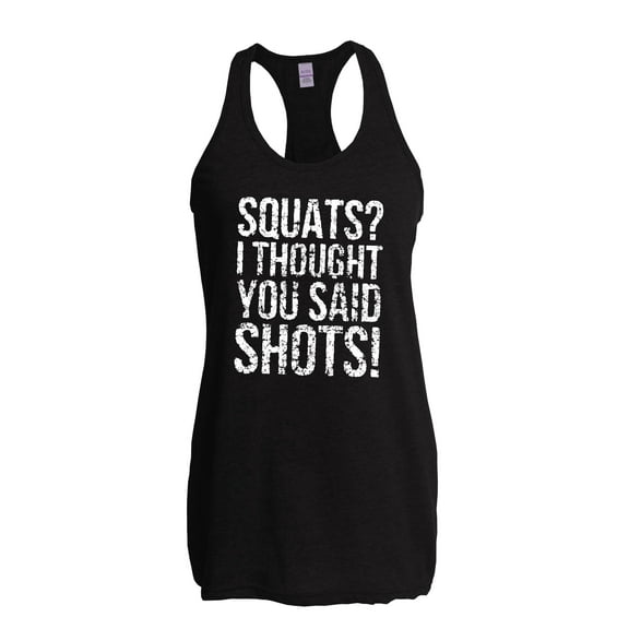Normal is Boring - Women's Racerback Tank Top, up to Women Size 2XL - Squats I Thought You Said