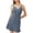 Dark Blue, variant on Women's Nightgowns Deep V Neck Lingerie Nightwear Sleeveless Spaghetti Strap Night Gown Babydoll Chemise