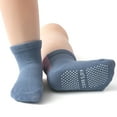 thumbnail image 5 of Toddler Socks 12 Pairs Baby Non Slip Skid Ankle Socks For Kids Boys Grips Cotton Crew Socks, 5 of 11
