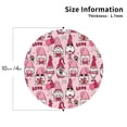 thumbnail image 3 of Pofeuu Garden Gnomes Print Leather Coasters Set of 6, Round Cups Mugs Mat Pad for Home Kitchen Heat Resistant Drink Coasters,Round Shape, 3 of 7
