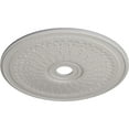 thumbnail image 3 of 29 1/8"OD x 3 5/8"ID x 1"P Oakleaf Ceiling Medallion (Fits Canopies up to 6 1/4"), Hand-Painted Ultra Pure White, 3 of 6
