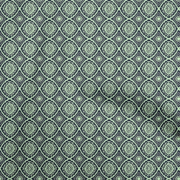 oneOone Cotton Flex Mint Green Fabric Block Craft Projects Decor Fabric Printed By The Yard 40 Inch Wide