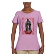 thumbnail image 2 of Wild Bobby, Our Lady of Guadalupe Blessed Virgin Mary Religious, Inspirational/Christian, Women Graphic Tee, Light Pink, 3XL, 2 of 3