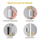 thumbnail image 3 of Cerradura de Refuerzo de Puerta de 3 Paquete, Cerradura de Refuerzo de Puerta U de AleacióN Aluminio Cerradura Puerta de Seguridad de 3 Pulgadas de Puerta una Prueba de Hogar, 3 of 5